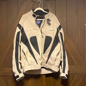 Nitro Racing XXL performance racing jacket. Cream and black